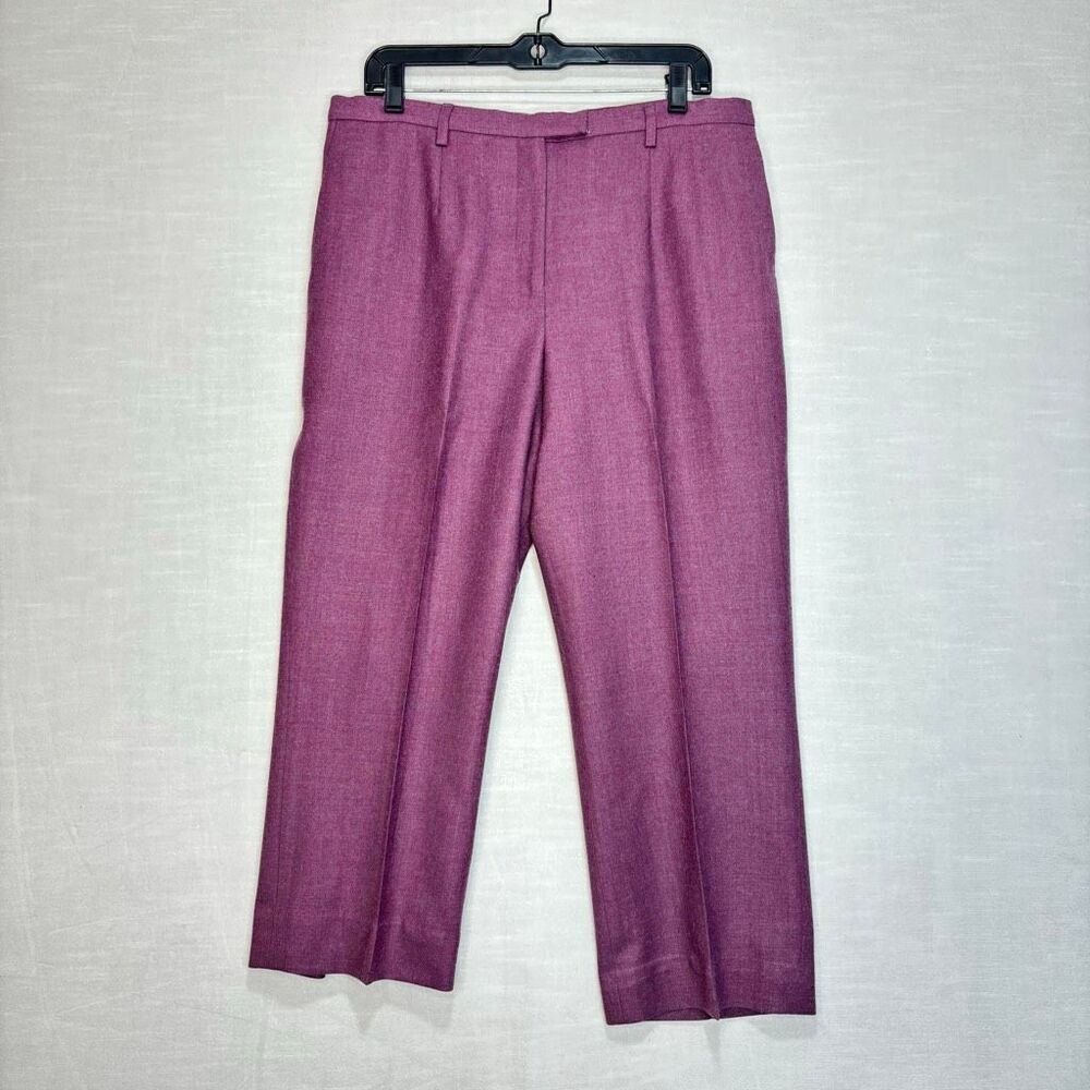 Vintage Pendleton Women's Size 14 Purple 100% Virgin Wool Pants Trousers USA